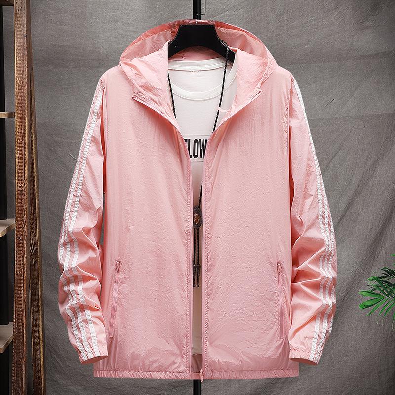 Ледяной шелк Быстросохнущая одежда с защитой от солнца Мужское летнее тонкое пальто Защита от УФ-лучей Солнцезащитная одежда Летняя куртка для рыбалки