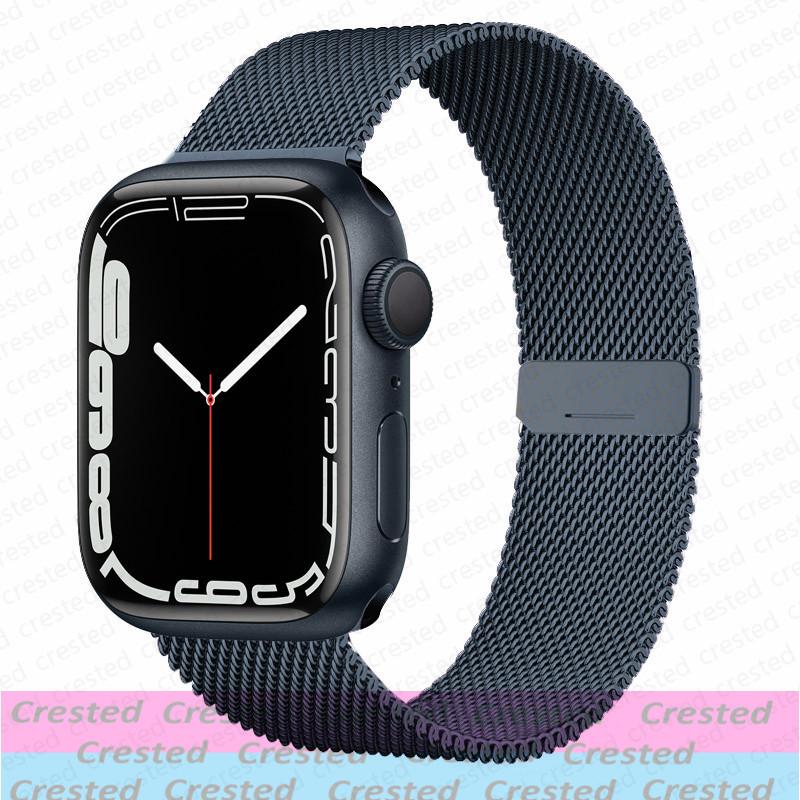 Миланская петля Ремешок Для Apple Watch Ремешок 44мм 40мм 45мм 41мм 49мм 42мм 38мм correa bracelet iWatch серия 3 6 se 7 8 9 5 ultra 2