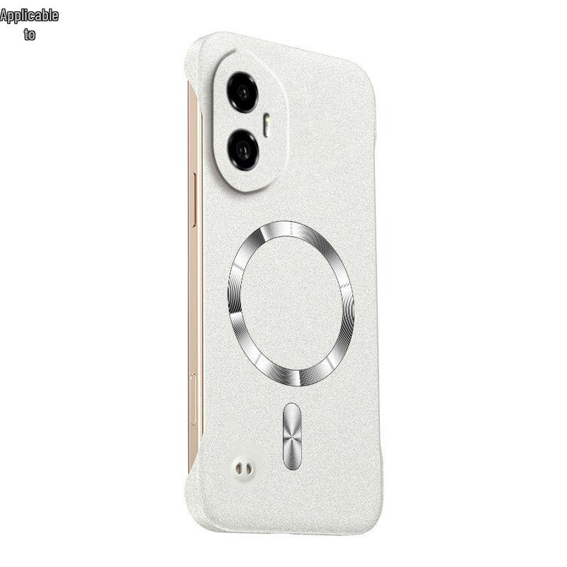 Honor 300 Pro Magnetic Frameless Hard Shell Phone Case - Sand Rock Finish, Light Luxury Feel