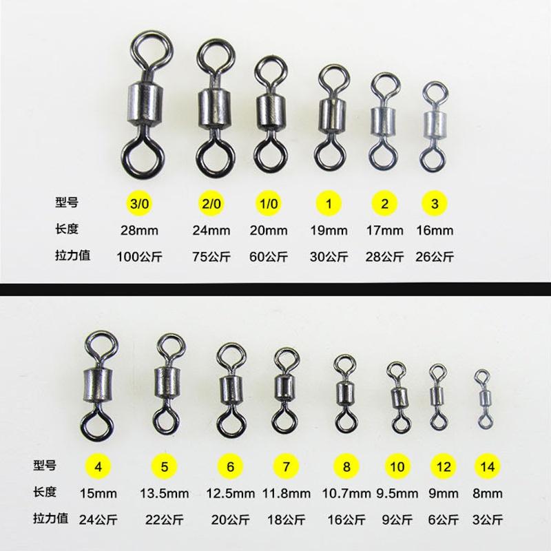 Figure-eight Swivel Connector Aluminum Main Line Leader Fishing Accessories for Fly Fishing