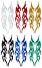 Elrinrin Fire Stickers Fire Stickers Reflective Colorful Pattern Bike Bicycle Car Car Tune Decoration (Set of 6 Colors)