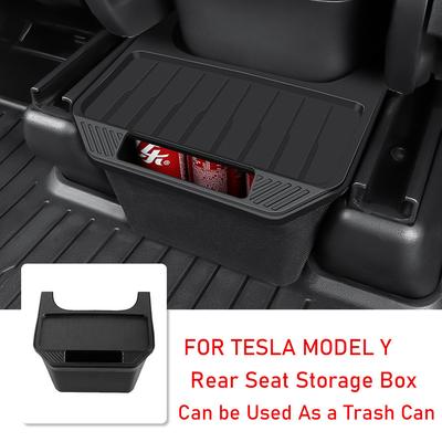 Для Tesla Model Y задний центральный контрольный ящик для хранения TPE стиль автомобильная консоль органайзер лоток чехол для Tesla Model Y