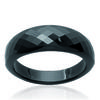 Кольцо Creator 'Mineralia' черная керамика - 6 мм