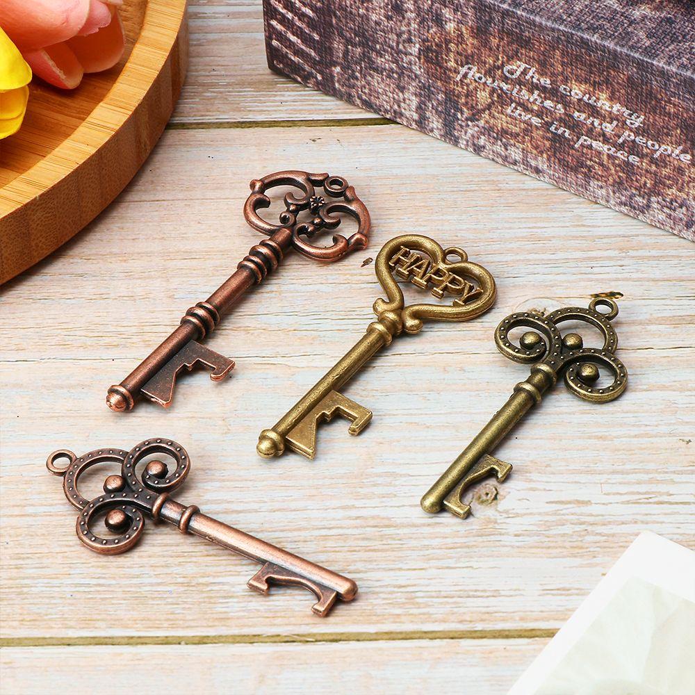 Vintage Party Favor Supplies Beer Opener Wedding Decor Key Bottle Opener Wine Keychain Souvenir