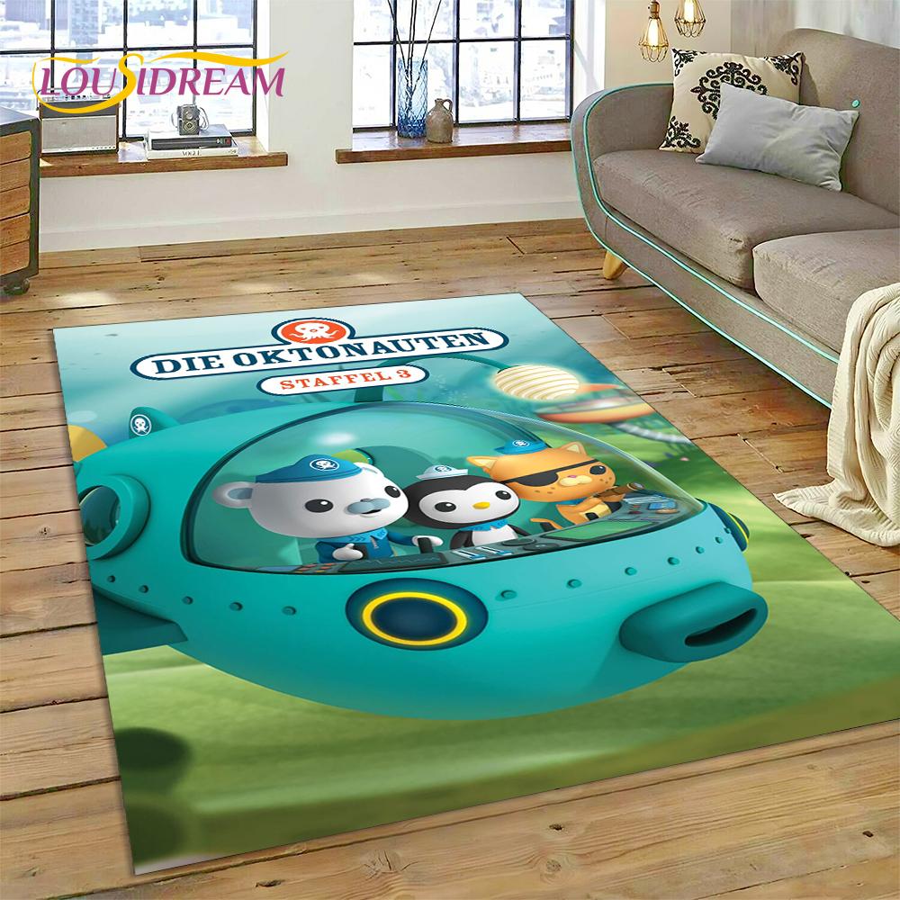 3D Мультяшный Коврик The Octonauts Barnacles, Ковер для Гостиной Спальни Дивана, Декоративный Придверный Коврик, Детский Нескользящий Коврик для Пола