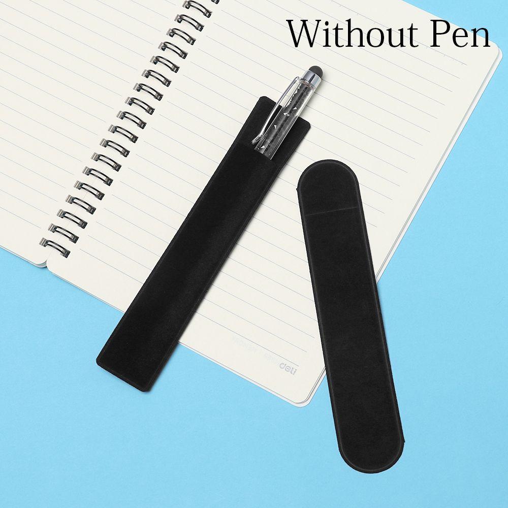 2/5pcs Gift Bag Round Square Flocking Cloth Pen Pouch Pencil Bag Case Velvet
