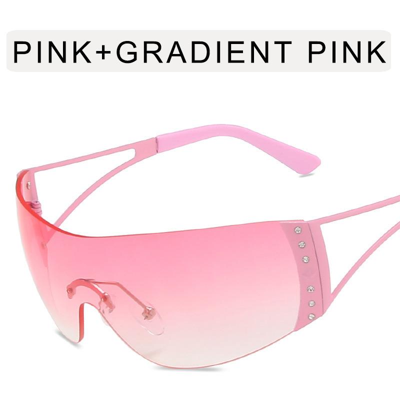 Солнцезащитные очки в стиле будущих технологий Женские Панк Y2K Хип-хоп Защита от УФ-лучей Солнцезащитные очки Женские Сценические Выступления Женские Солнцезащитные очки