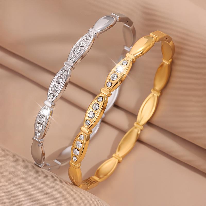 Women's Light Luxury Bamboo Opening Temperament Versatile Couple Style Bracelet