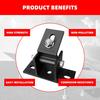 2 Pack Adjustable Solar Panel Tilt Mount Bracket Base, Tilt Angle 10-60 Flat Roof Mount Holder, RV Solar Panel Mounts Clamp