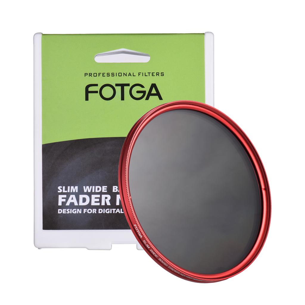 FOTGA Slim ND Fader Variable Filter Neutral Density ND2 To ND400 Red Replacement for Canon