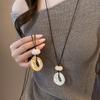 Irregular Pendant Necklace for Women Exquisite Simple Rope Chain Long Necklace Adjustable Casual Versatile Accessories Gifts
