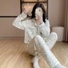 Women's Warm Pure Cotton Long-Sleeve Pajama Set - Autumn/Winter