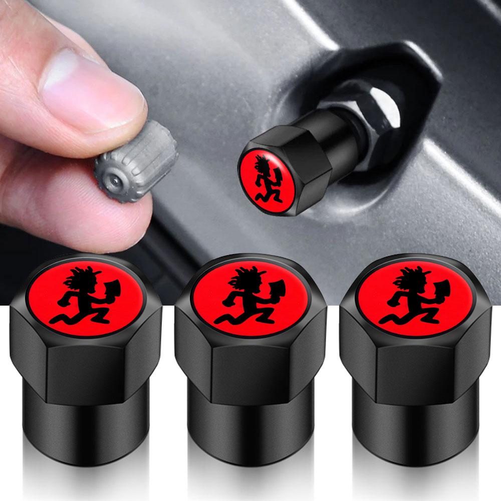 4PCS Car Wheel Tire Air Valve Caps Stem Car Stickers For Cars Motor Auto Universal Accessories Gift for Men Woman