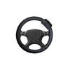 Пристегивающийся чехол на руль, без запаха, 38 см, черный, искусственная кожа Lux, черный