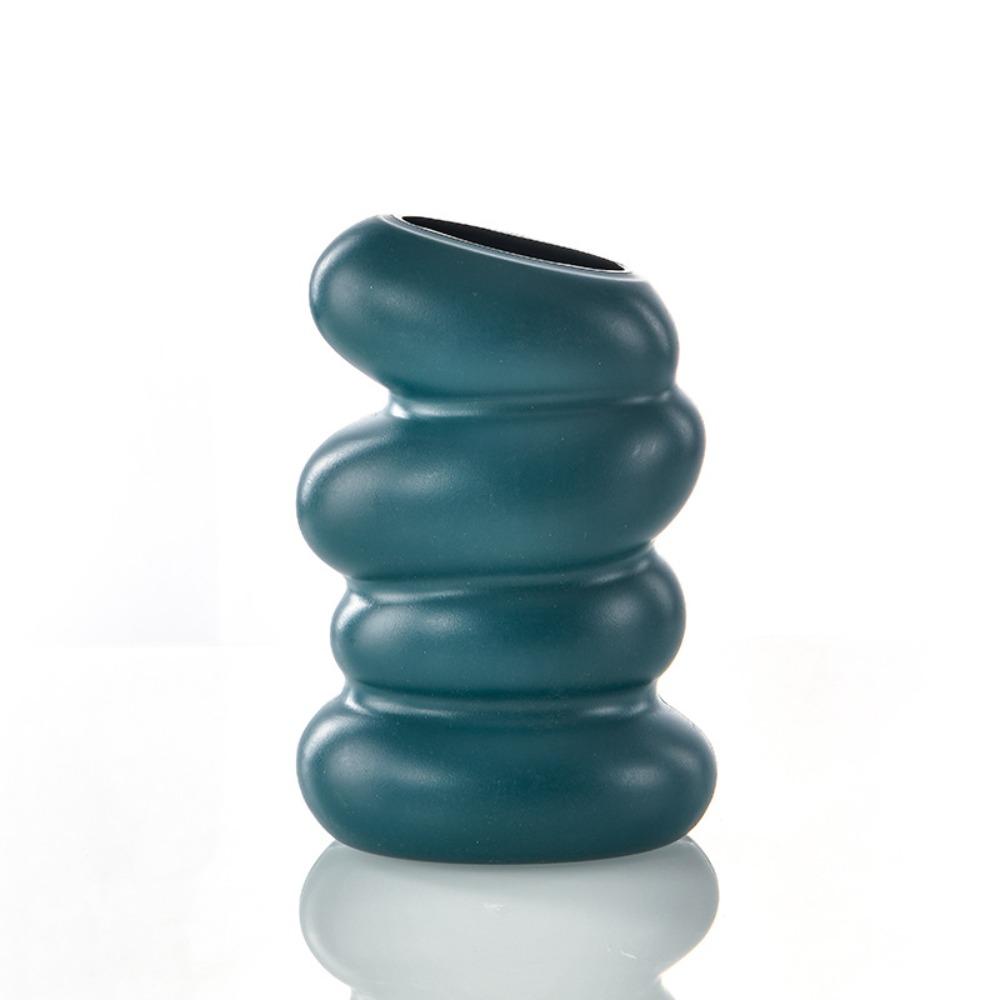 Спиральный дизайн ваза для цветов пластиковая цветочная композиция домашний цветочный горшок украшение дома