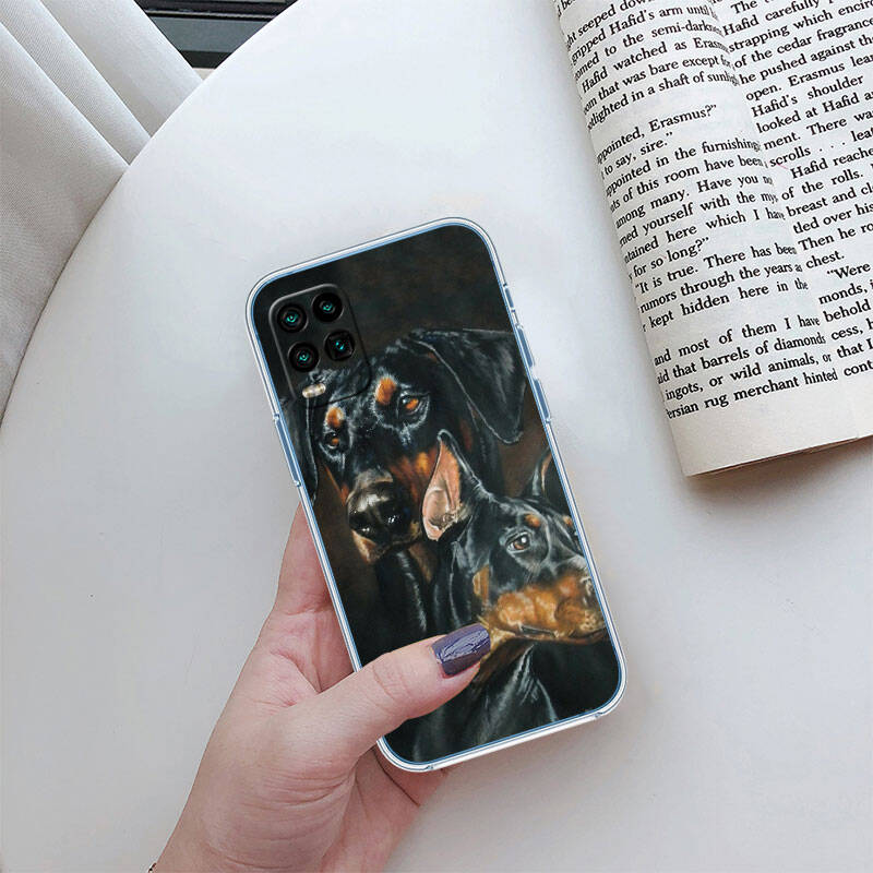 MH42 Dobermann Dog Phone Case for Motorola Edge 20 30 S30 40 50 Fusion Lite Plus Pro Neo Ultra One Power Action Macro Hyper Vision Zoom