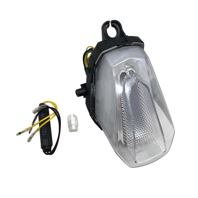 For Suzuki GSX-R1000 GSXR1000 2017- Rear Tail Light Brake Turn Signals Integrated LED Light Replacement Accessories White