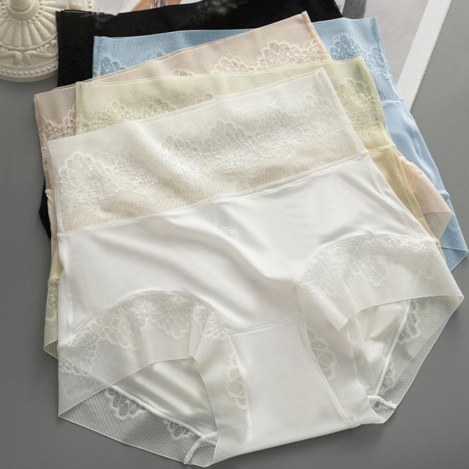 Women's Underwear High Waisted Triangles Panty Breathable Sexy Lace Comfort Hipster Panties