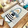 Cat Donut Duo Custom Name Carpet Rug For Living Room Bedroom Home Sofa Decoration Kids Play Nonslip Floor Mat