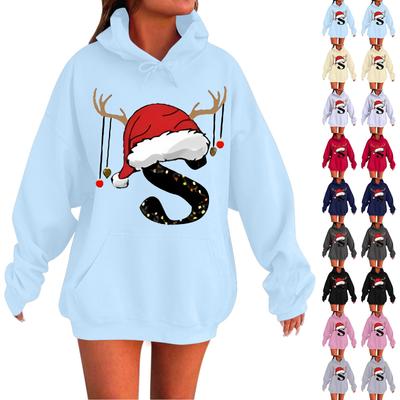 Женская мода повседневная толстовка с капюшоном с длинным рукавом и круглым вырезом с карманами