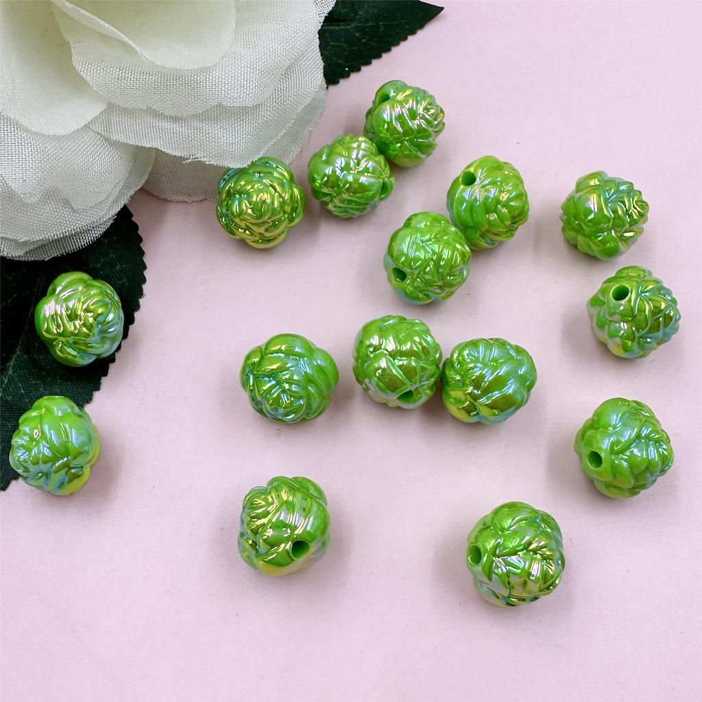Творческие браслеты акриловые 15 мм модные свободные бусины 15 шт для ожерелья ювелирные изделия изготовление цветов своими руками