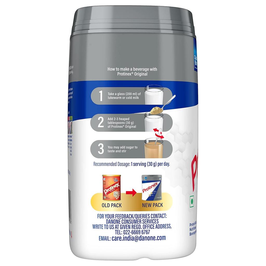 Protinex Original Питательная белковая смесь для взрослых Банка 400 г Высокое содержание белка Жизненно важные питательные вещества Сила Иммунитет