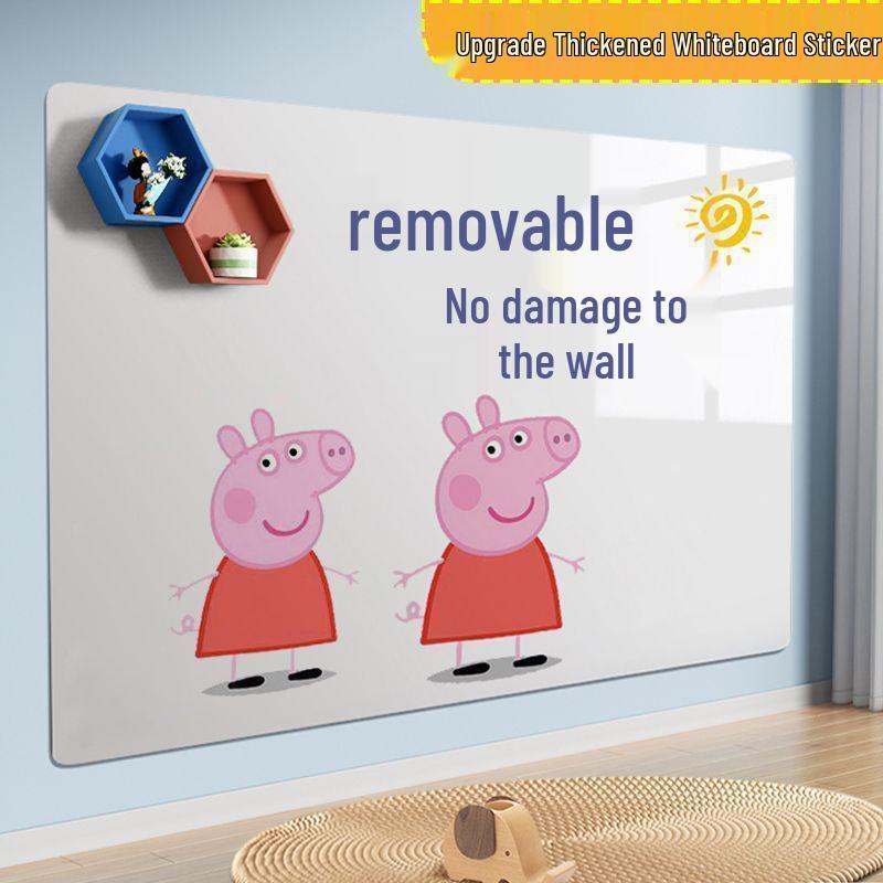 Стираемая детская меловая доска - Настенная наклейка, Самоклеящаяся, Съемная, Не повреждает поверхность, Для дома и обучения