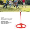 Children Gym Rotating Wheel Plastic Directional Wheel Kids Outdoor Fitness Exercise Wheel with Rope Red