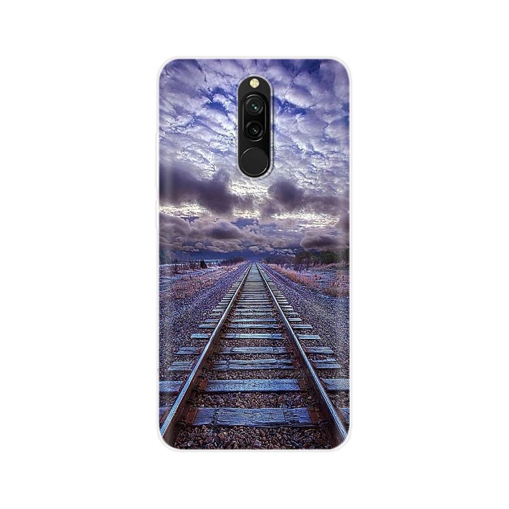 Чехол для Redmi 8 8A Pro, ТПУ Силикон, Ударопрочный, Чехол с Кошкой для Телефона, Для Redmi 8 8A 7 7A redmi7, Прозрачный, Печать, Мягкий