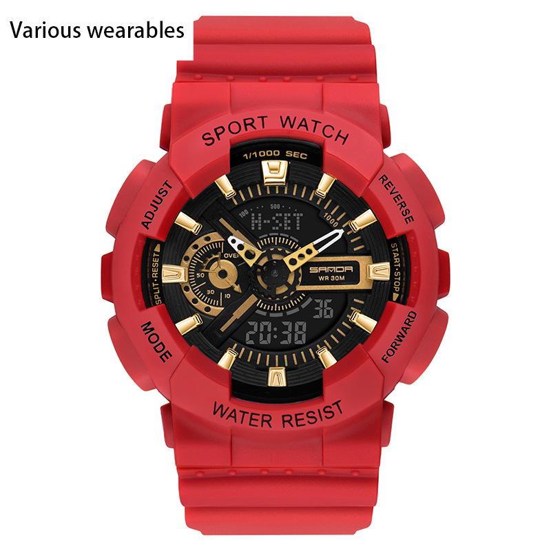 Корейская мода тренд микро бизнес светящиеся электронные спортивные модные студенческие корейские конфеты детские парные часы