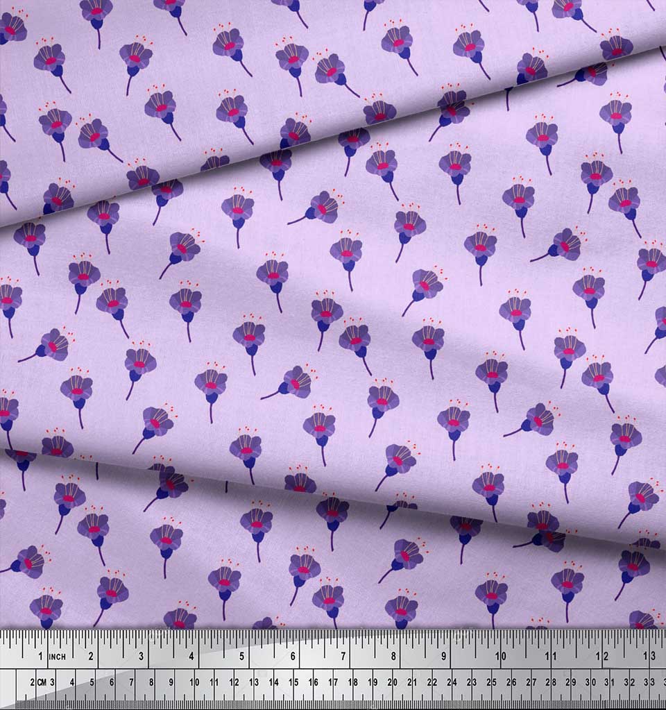 Soimoi Бежевая японская креп-сатиновая ткань Фрезия с цветочным декором Ткань с напечатанным метром 42 дюйма