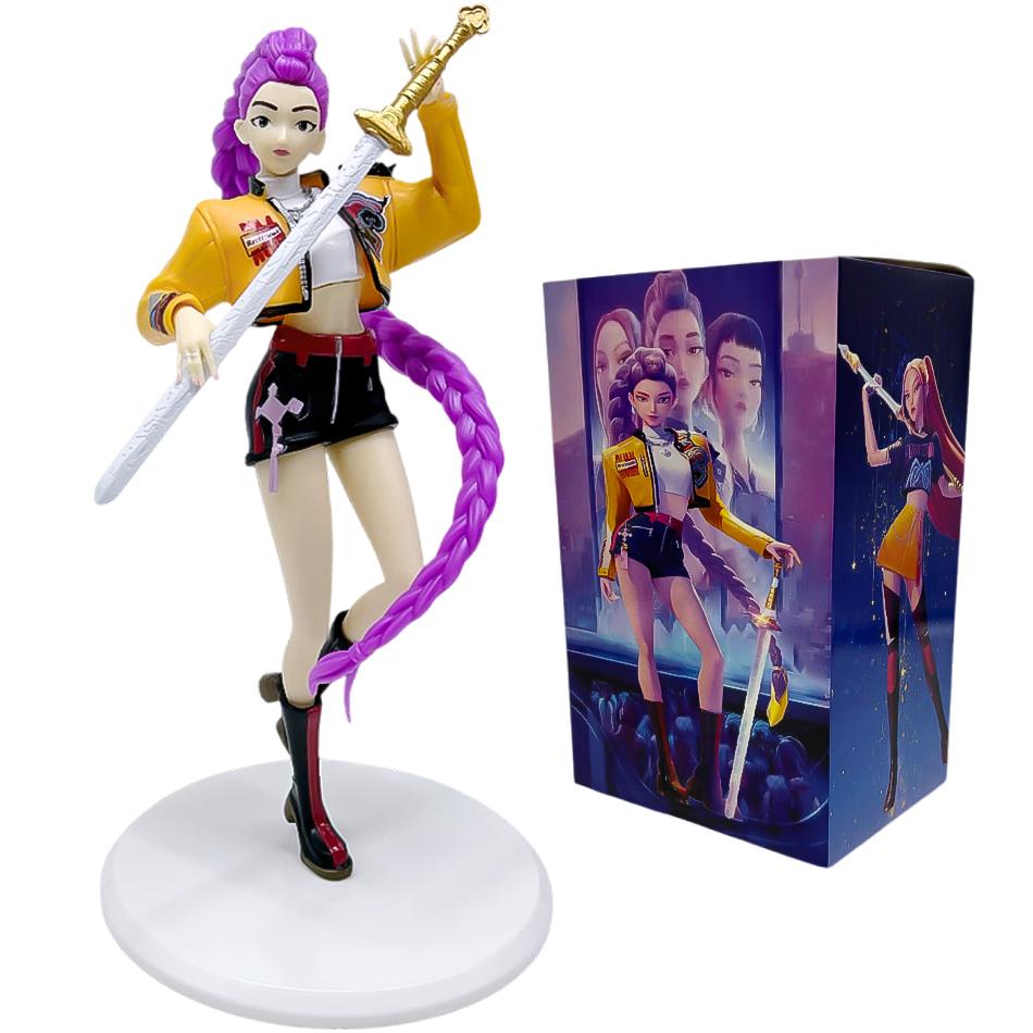 Kpop Demon Hunters kawayi Фигурка Игрушка Модель из ПВХ Мультяшная Игровые Аксессуары Настольное Украшение Коллекционная Кукла Для фанатов Подарок