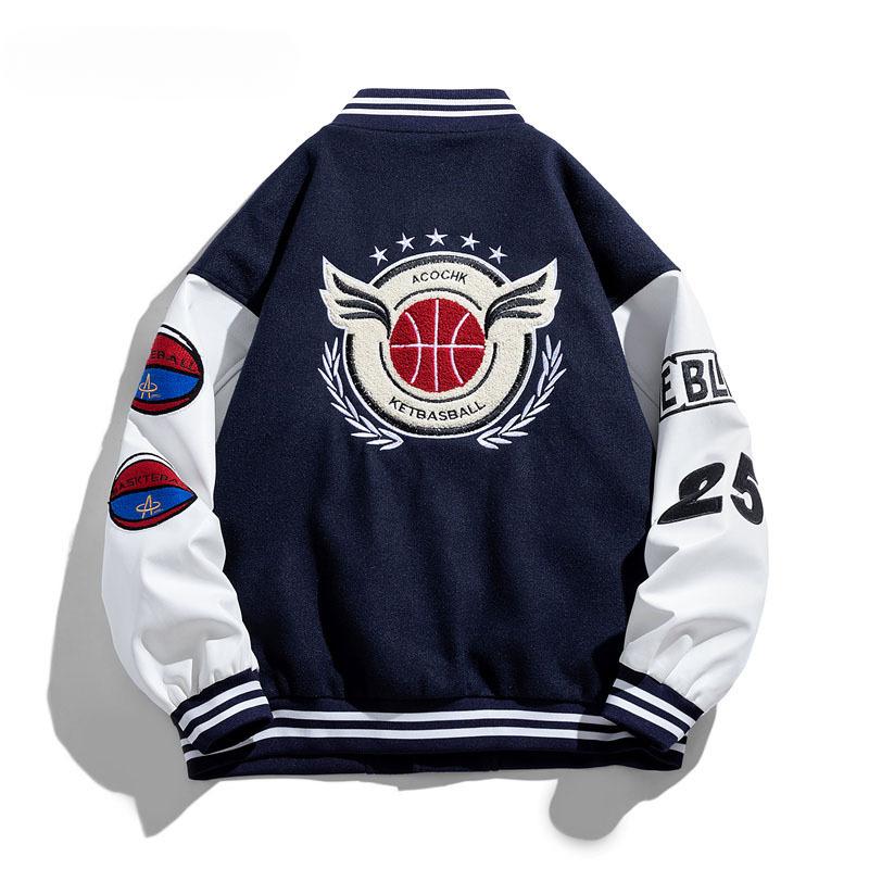 Куртка бейсбольной формы для мужчин и женщин, большого размера, модная свободная вышитая куртка для осени и зимы в стиле хип-хоп, универсальная верхняя одежда