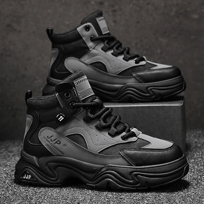 Martin boots men's autumn and winter 2024 new high-top casual tooling boots youth leather locomotive boots men's