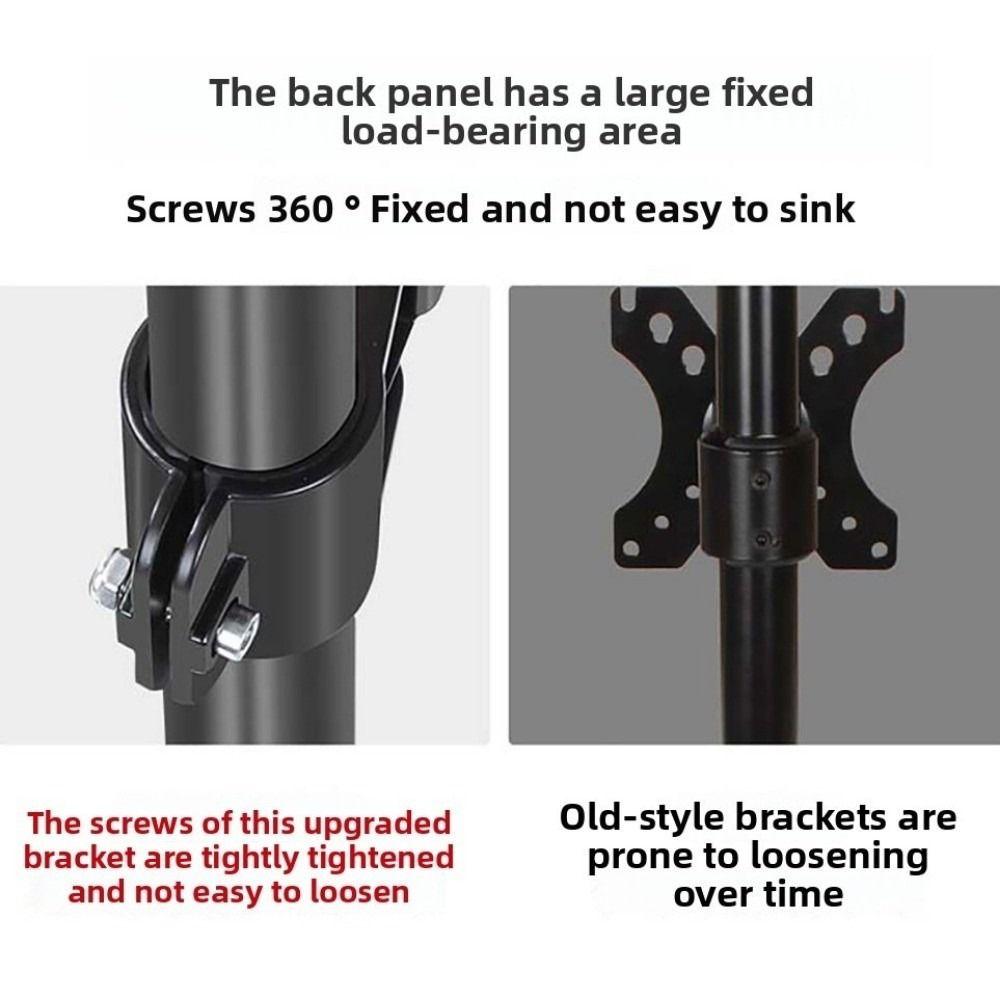 Black Monitor Arm Holder Metal Bracket LED Display Mount Stable Plasma TV Base Monitor Screen