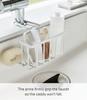 Yamazaki Jitsugyo 5639 Faucet Storage Holder White Tower Sink Accessories Storage Sponge Holder Approx. W20.3XD18.5XH14cm