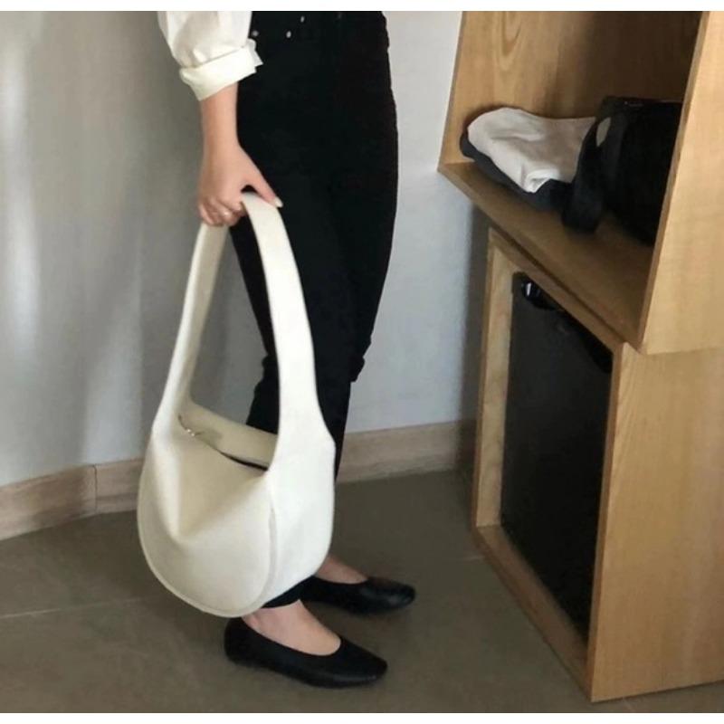 Корейская женская сумка весна-лето новая большая вместимость мягкая кожаная сумка нишевая сумка через плечо широкая сумка через плечо повседневная сумка