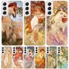Alfons Mucha Primavera Case Phone Cover for Samsung Galaxy S24 S25 Ultra S23 Plus S22 + S21 S20 FE S10 S25Plus Trend Fundas S24