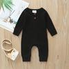 Newborn Infant Toddler Baby Boy Girls Long Sleeve Romper Knitting Jumpsuit Clothes Outfits Warm Plain Winter