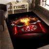 1 шт. Коврик для пола Kit-kat, Противоскользящий коврик, Коврик под стул Для гостиной, спальни, Придверный коврик, Декор для дома, Подарок, Рождественские подарки