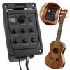 201 Piezo Pickup Акустическая гитара Предусилитель 4-полосный звукосниматель Акустическая гитара Предусилитель Эквалайзер Тюнер Микрофонный Предусилитель для Fishman Presys+