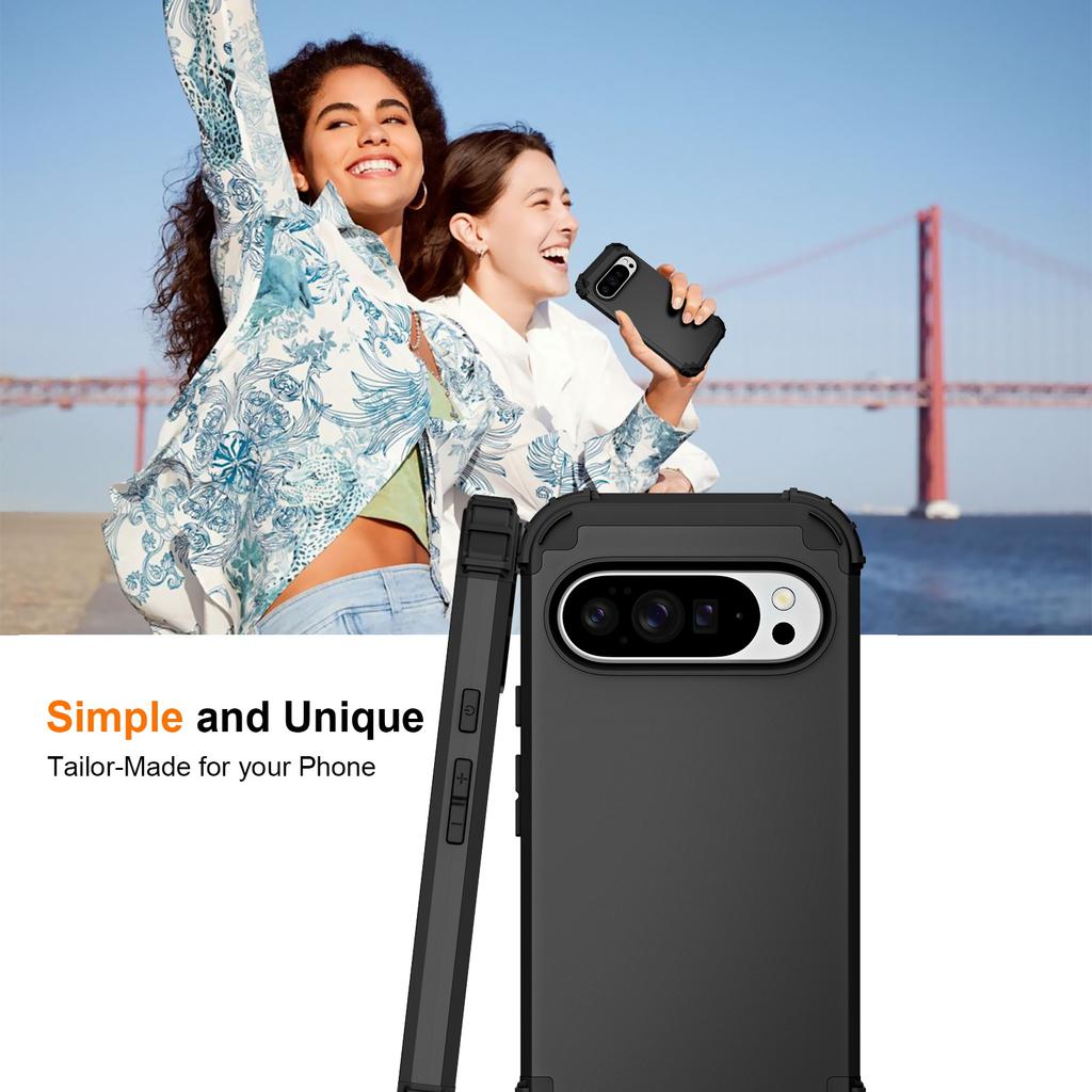 Прочный противоударный чехол-броня для Google Pixel 6A 7A 8A 6 7 8 9 10 Pro XL Мягкий ТПУ Силикон Жесткий Пластик Задняя Крышка Fundas