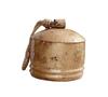 Brass Cow Shabby Chic Country Style Rustic Metal Hanging Giant Cow Bells On Jute Ropes Decor Set of 3