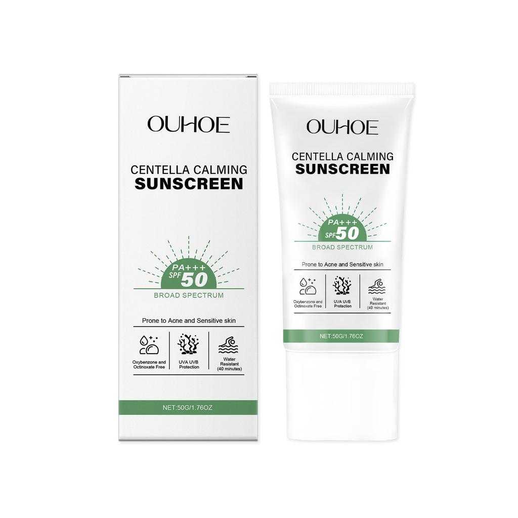 SPF 50 Солнцезащитный крем для лица Защита от солнечных лучей УФ-лучи Улучшение сухости Предотвращение солнечных ожогов Летний Водонепроницаемый Успокаивающий Центелла Солнцезащитный крем