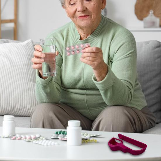 3D-печатный инструмент для открывания блистерной упаковки, портативный дорожный инструмент для приема таблеток для пожилых людей, больных артритом, экстрактор таблеток, помощь в извлечении, инструмент для открывания