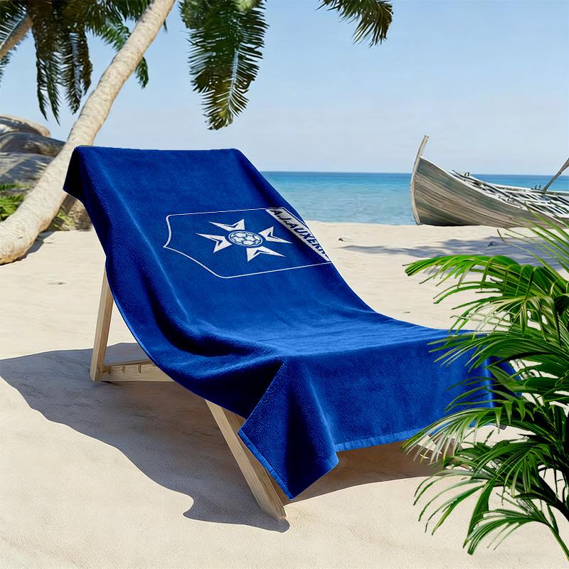 AJ Auxerre Print Beach Towel, Large Soft Quick Dry Towel for Beach Camping Swimming