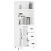 VidaXL Highboard White 69.5x34x180 Cm Engineered Wood 3189477