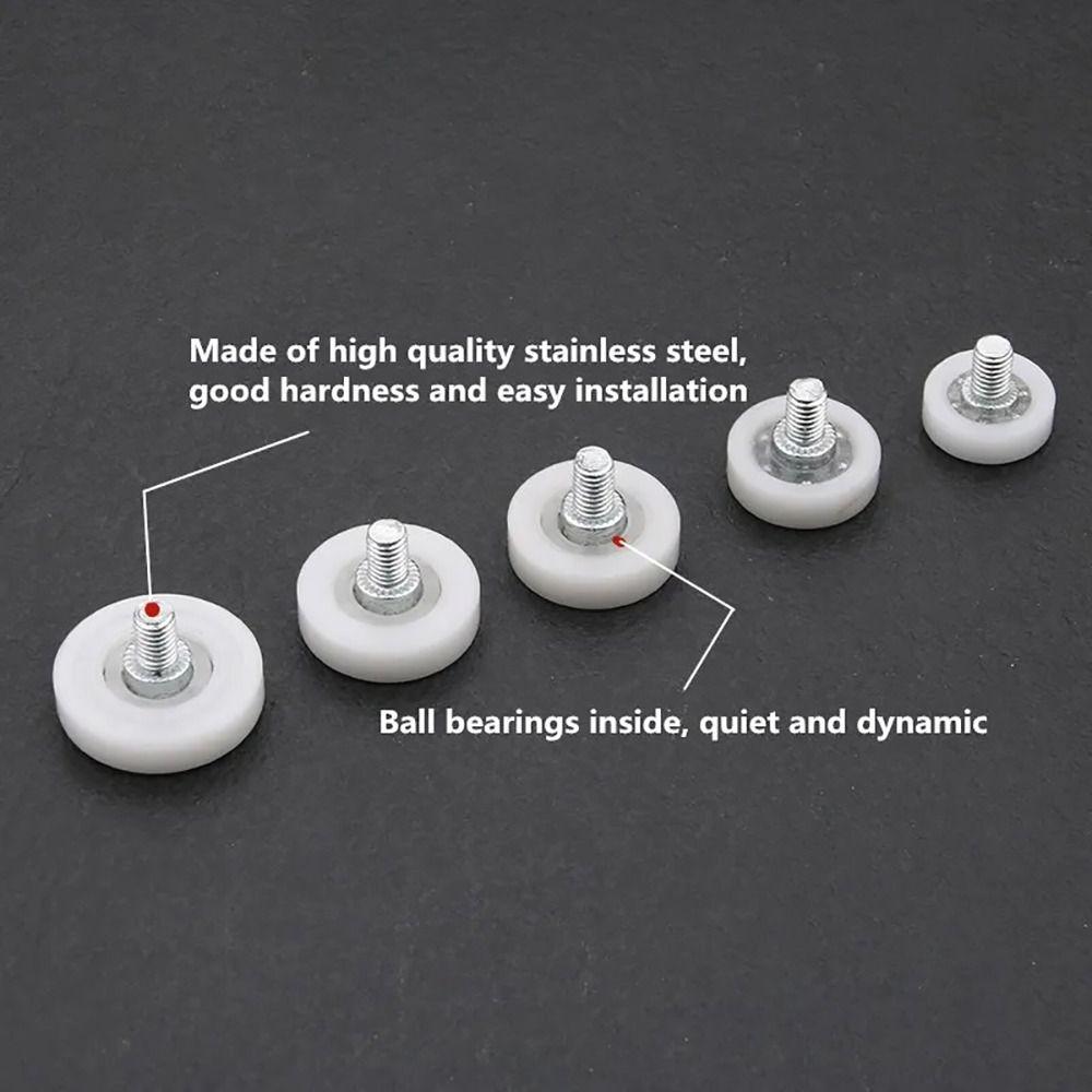 1Pcs With Screw Cabinet Moving Wheel Flat Sliding Door Roller Drawer Bearing Pulley Furniture