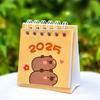 Kawaii Mini Small Desk Calendar July 2024 To December 2025 Pocket Portable Carton Calendar Punch Plan Officce Desktop Decoration
