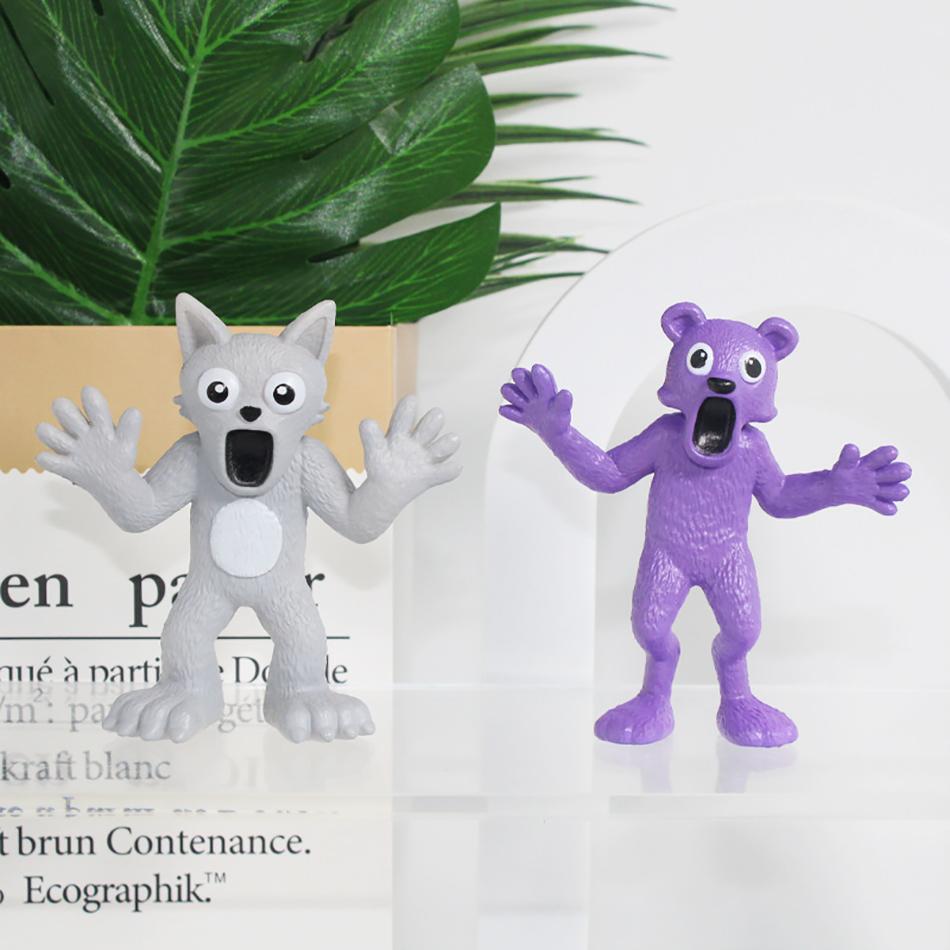 6 шт./комплект 99 Ночей в Лесу Олень Волк 9см Фигурка Декорация Коллекция Подарки на День Рождения Хэллоуин Рождество Игрушки для Детей